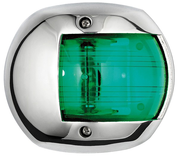 Compact 12 navigation light SS - green