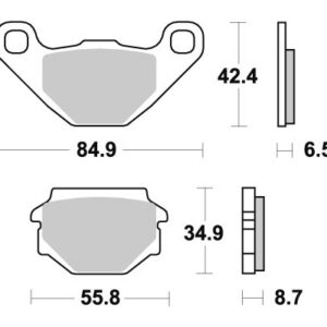 Sbs Brakepads Carbon Tech