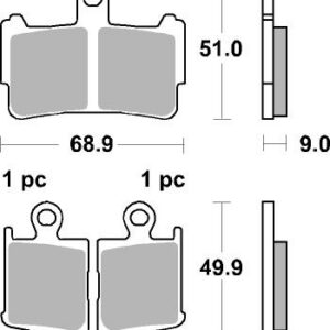 Sbs Brakepads Evo Sinter