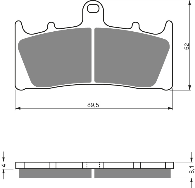 GOLDFREN Brake Pads 039 Ceramic carbon AD