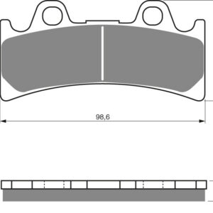 GOLDFREN Brake Pads 054 Ceramic Carbon S3