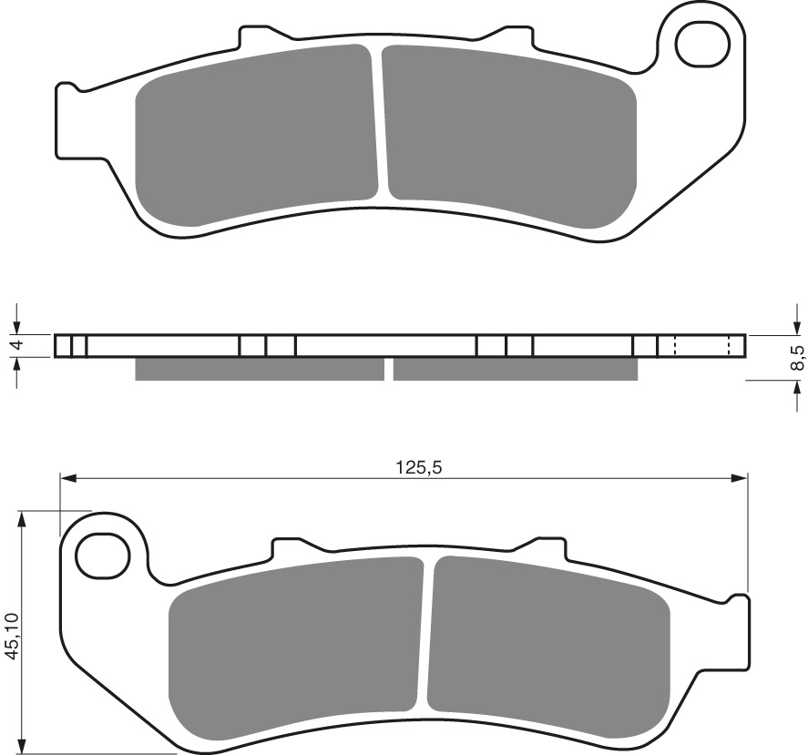 GOLDFREN Brake Pads 055 Ceramic carbon AD