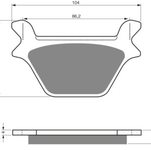 GOLDFREN Brake Pads 056 Ceramic carbon AD