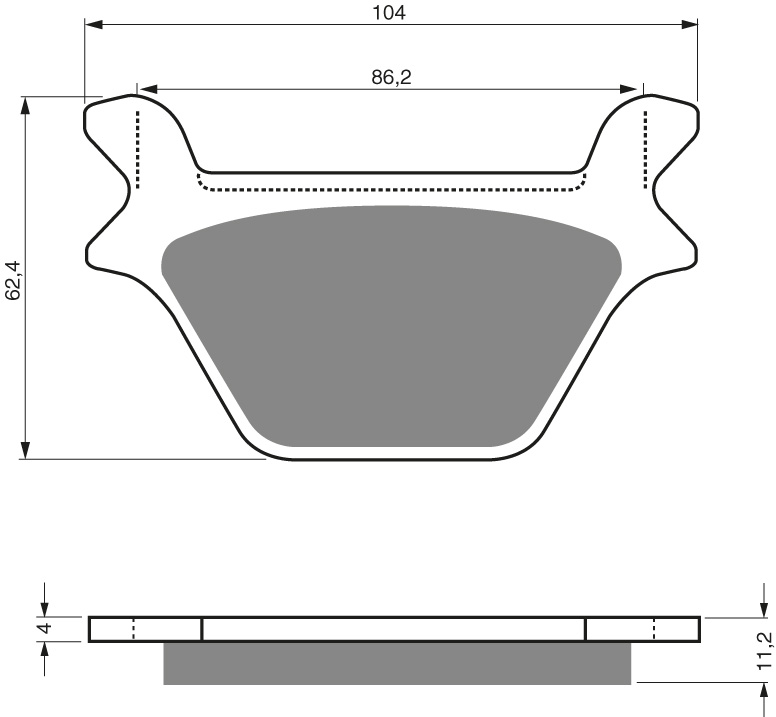 GOLDFREN Brake Pads 056 Ceramic carbon AD