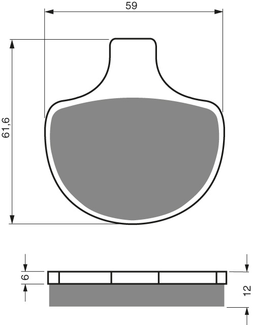GOLDFREN Brake Pads 057 Ceramic carbon AD