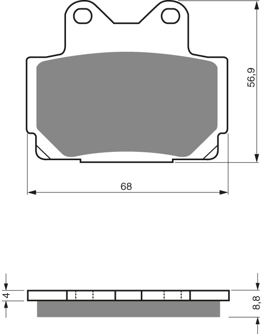 GOLDFREN Brake Pads 067 Ceramic carbon AD
