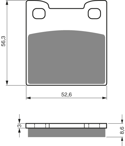 GOLDFREN Brake Pads 129 Ceramic carbon AD