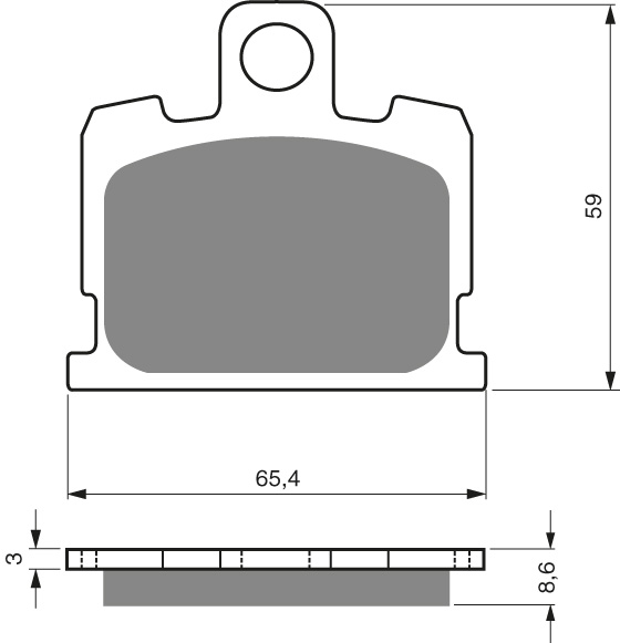 GOLDFREN Brake Pads 151 Ceramic carbon AD