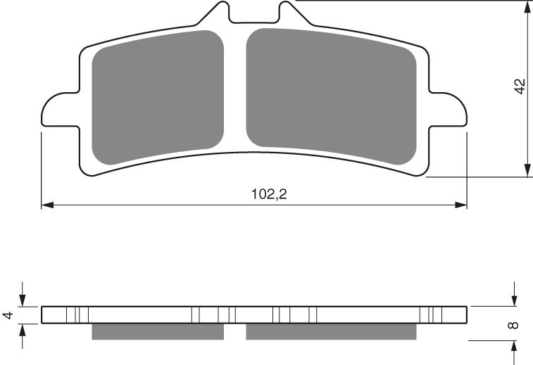 GOLDFREN Brake Pads 258 Ceramic Carbon S3