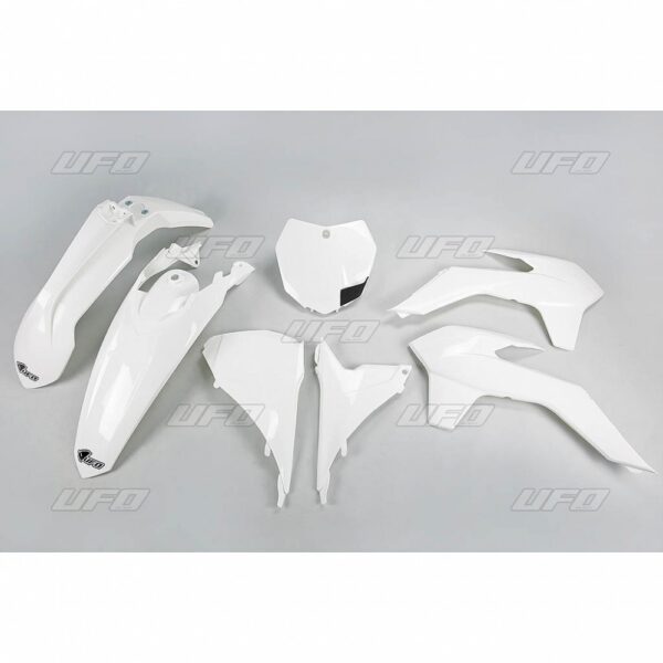 UFO Plastic kit 5-parts White 047 KTM SX/SXF125-525 13-15