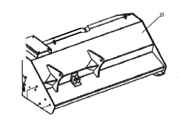 Bronco Frame for flail mower 77-12490