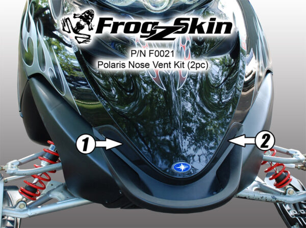 Frogzskin Polaris IQ Nose Vent Kit 2005-11  (2pc)