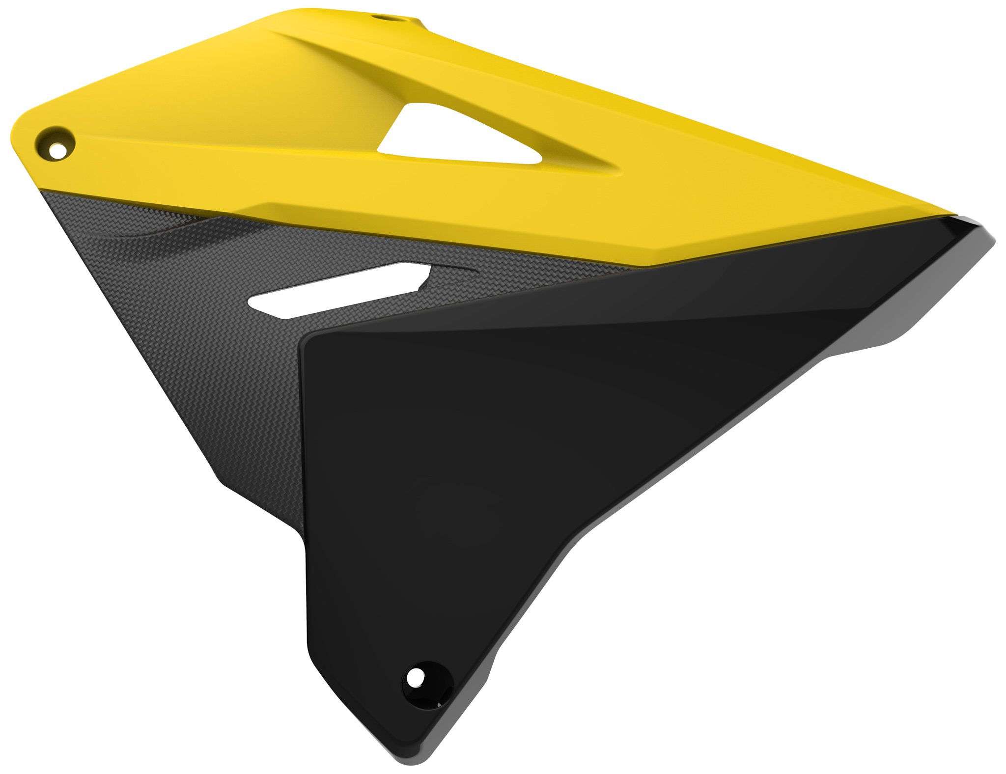 Polisport Radiator Scoops RM125 / 250 Restyling 19 style oem color 2001-08 yello