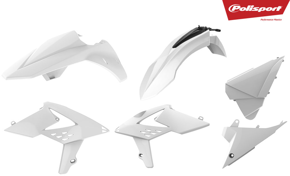 Polisport plastic kit Beta RR 2T/4T 13-17 White (1)