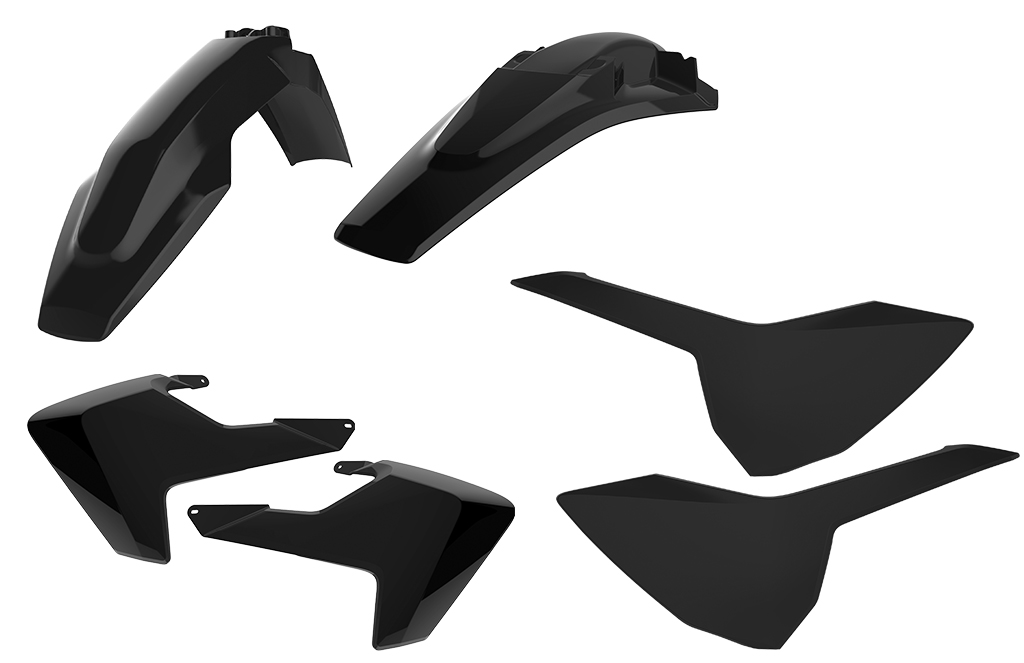 Polisport plastic kit TE/FE 17-18 Black (1)