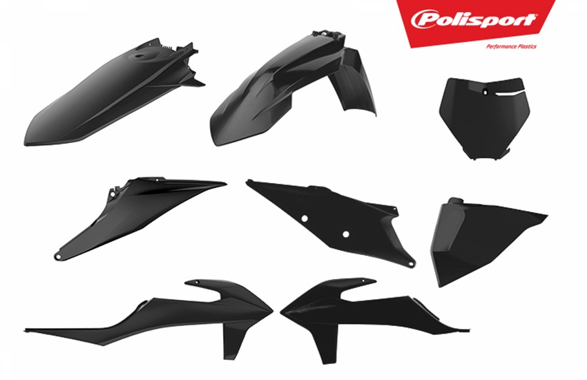 Polisport plastic kit SX/SXF 19-22 Black (1)