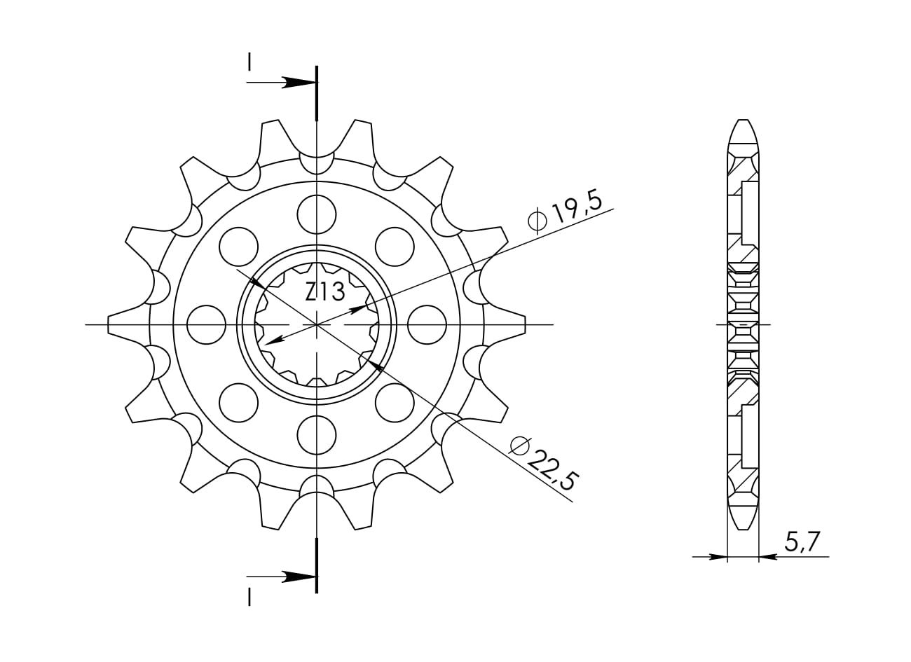Supersprox / JT Front sprocket 825.13 SC
