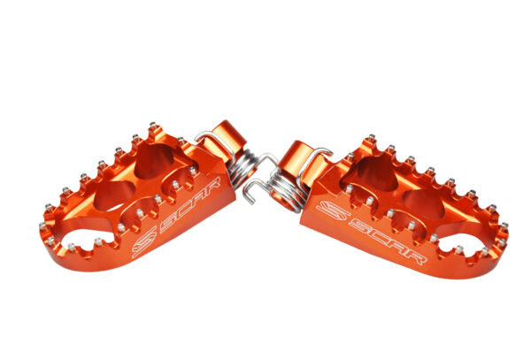 Scar Standard Footpegs - Ktm/Husab Orange color