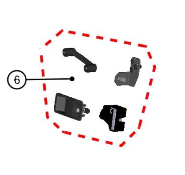 DFK Right door lock and stop kit Yamaha YXZ 1000