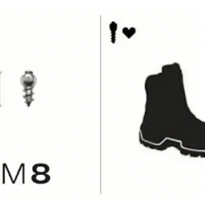 MaxiGrip Studs for shoes 8mm 24 pcs Incl installation tool