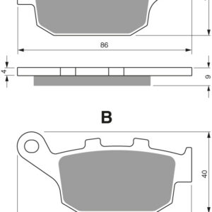GOLDFREN Brake Pads 306 Ceramic Carbon S3