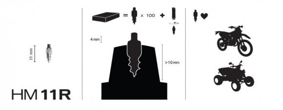 MaxiGrip Studs 11mm Racing 100pcs Inc installation tool