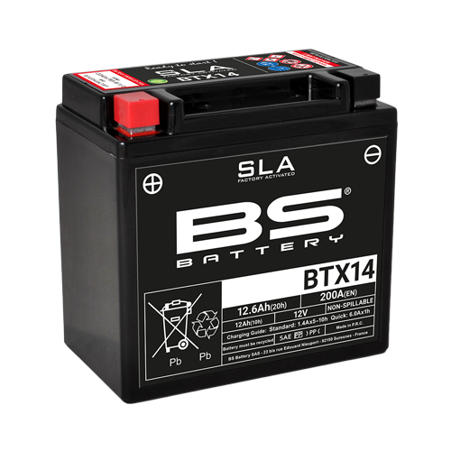 BS Battery BTX14 (FA) SLA - Sealed & Activated