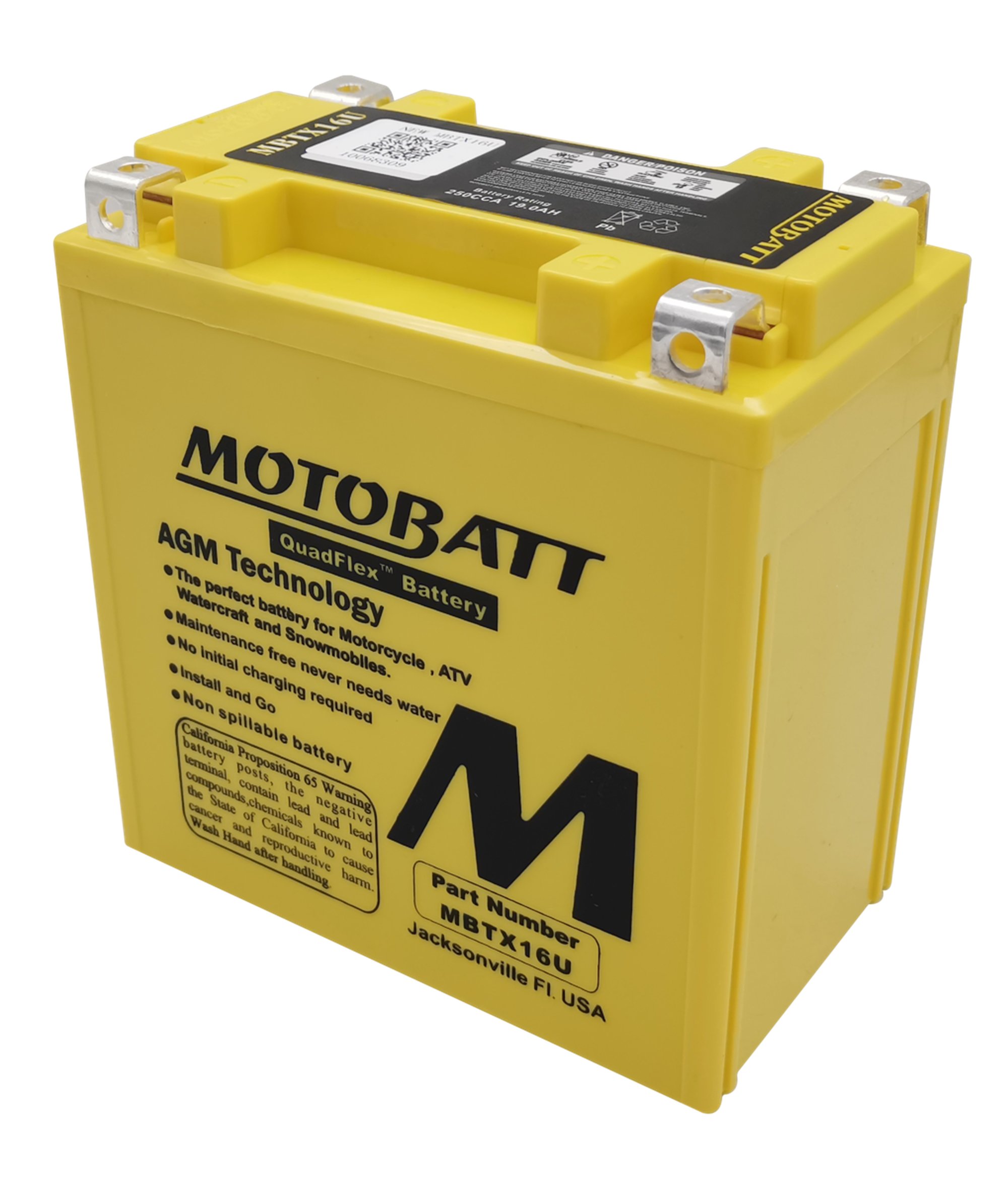 Motobatt battery, MBTX16U