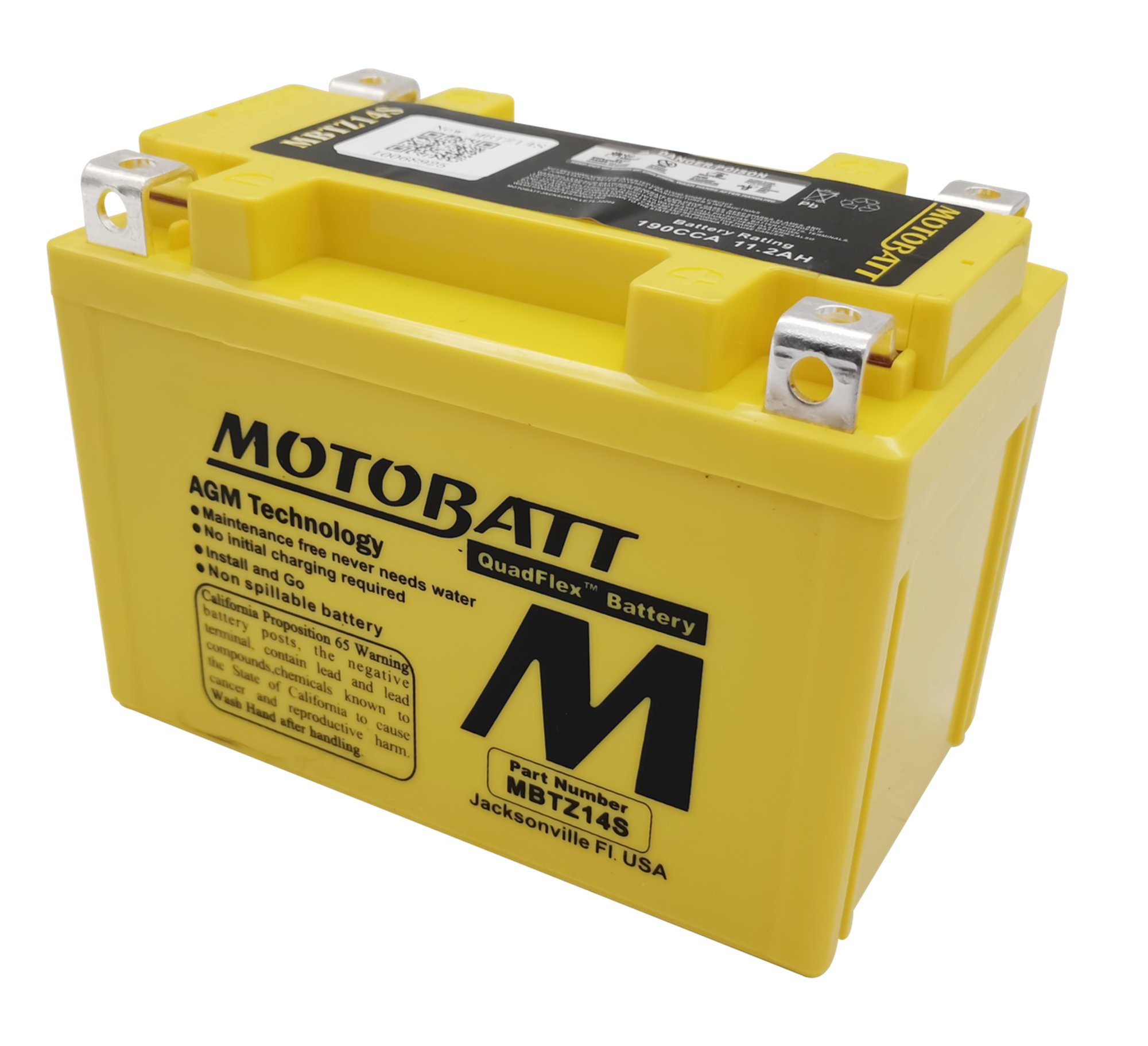 Motobatt battery, MBTZ14S