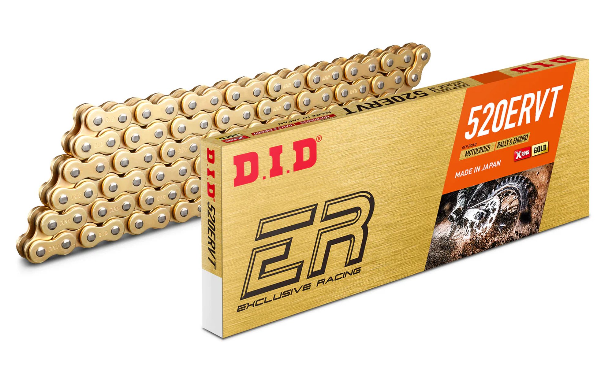 D.I.D 520ERVT G&G Chain+Connecting link (FJ) (replaces 520VT)