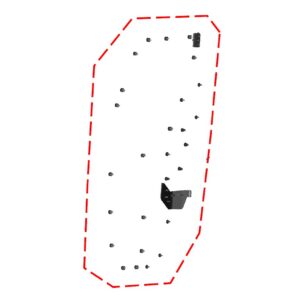 DFK Door hinge + door fastener kit Right Polaris Ranger 570 Midsize 2022->