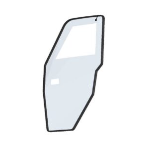 DFK Right Door glass incl. seal Polaris Ranger XP 1000 + Diesel 2020->