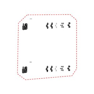 DFK Door hinge kit Left CFMoto Uforce 600