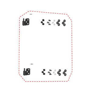 DFK Door hinge kit Right CFMoto Uforce 600