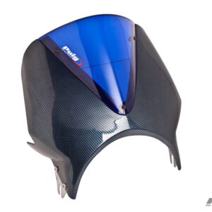 Puig Windscreen Mod.Vision Semif.C/Carbon Screen C/Blue