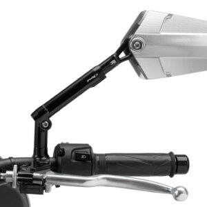 Puig Rear Mirror Mod. Explorer Homolog. Left C/Black-Al