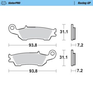 Moto-Master Brakepads Yamaha YZ 250F 07