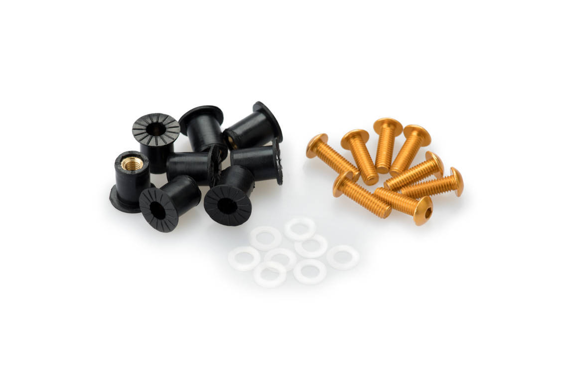 Puig Screw Kit whit silentblocks C/Yellow