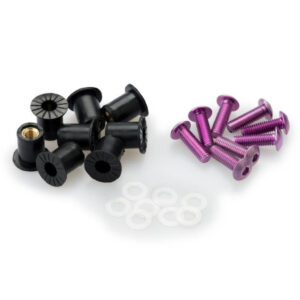 Puig Screw Kit whit silentblocks C/Violet