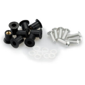 Puig Screw Kit whit silentblocks C/Silver
