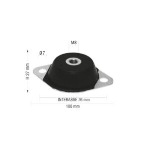 Engine support rubber, M8, Bellier Jade, Opale, Divane / Microcar MGO1-2, Virgo