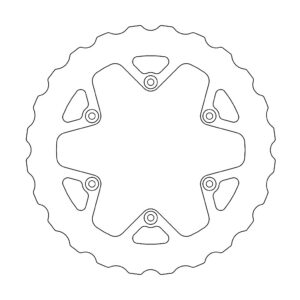 Moto-Master Nitro Mud Brakedisc rear Yamaha: YZF450 2018->