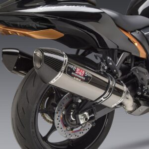 Yoshimura HAYABUSA 2022 Race R-77 Dual Stainless Slip-On Exhaust, w/ Onyx Muffle