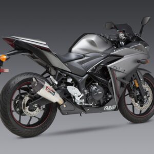 Yoshimura YZF-R3 15-21 / MT-03 20-21 AT2 Stainless Slip-On Exhaust, w/ Stainless