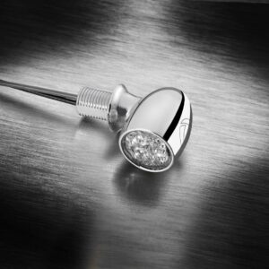 Kellermann Atto® DF LED mini indicator 3 in 1 chrome w/ clear glass