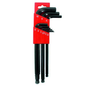 TMV Hex Key Set 9 PCS (1,5=> 10)