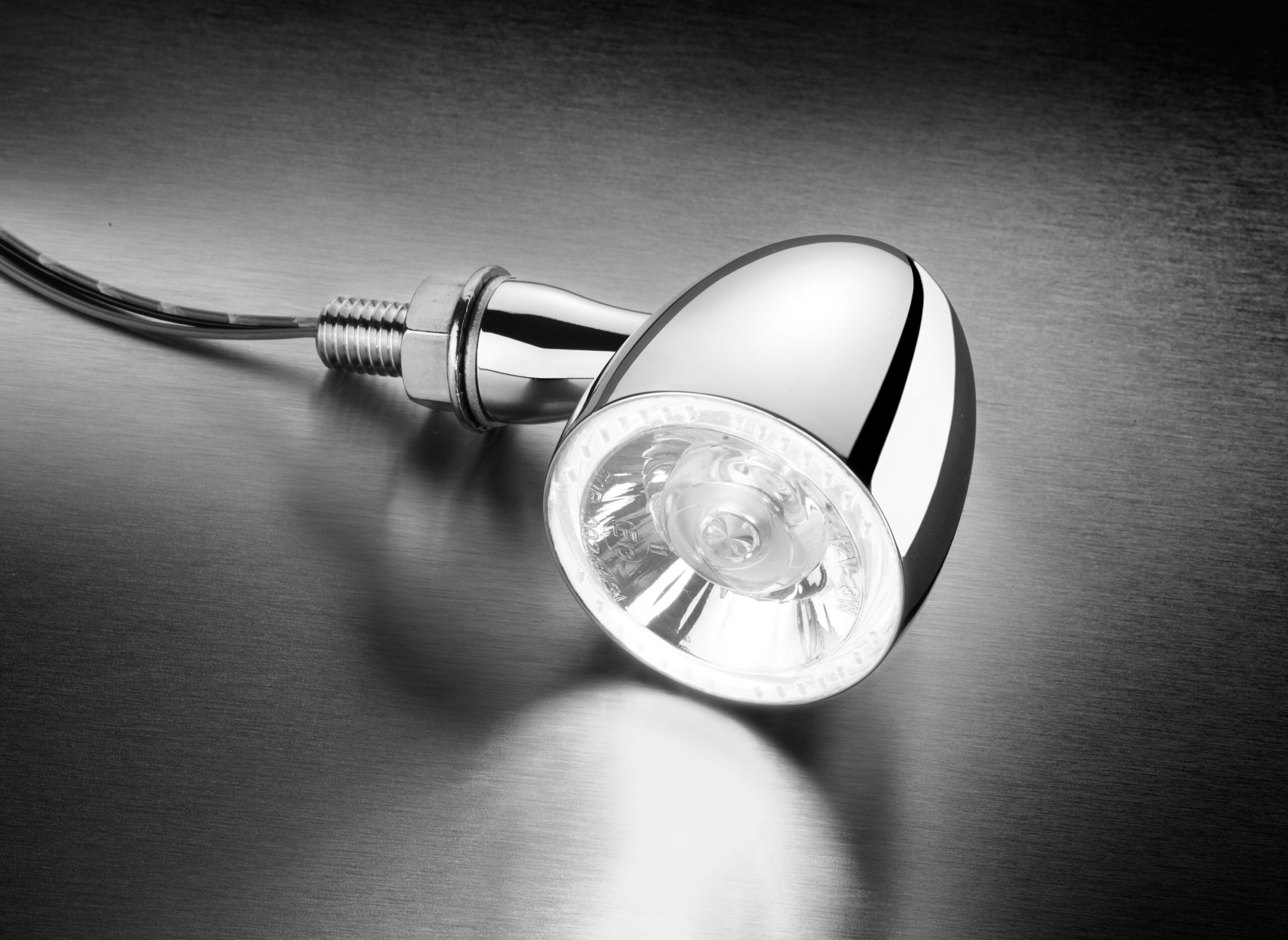 Kellermann Bullet 1000® PL White chrome w/ clear glass