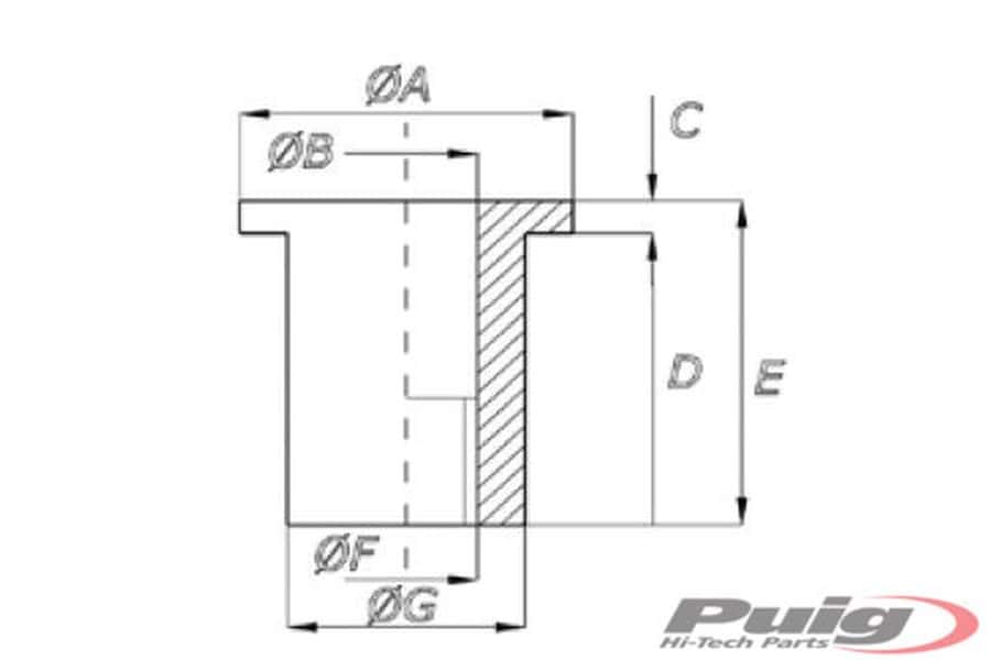 Puig M4 Wellnuts (25 Unit) 14 X 5 X 1,5 X 11,5 X 13 X 10