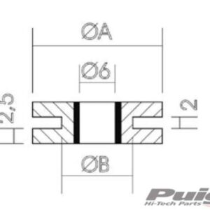 Puig Silenblock Rubber Dim. 22Mm.(25Pcs.)