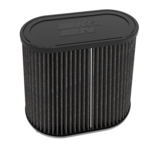 K&N Universal Clamp-On Air Filter 3"Dual Flg, 9" X 6" B, 7-3/8" X 3-5/8" T, 7-3/